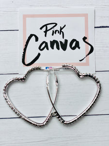 Heart Hoop Earrings