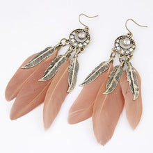 Load image into Gallery viewer, Dreamcatcher W/ Feathers Earrings
